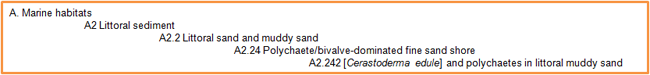 3 2 1 Eunis example