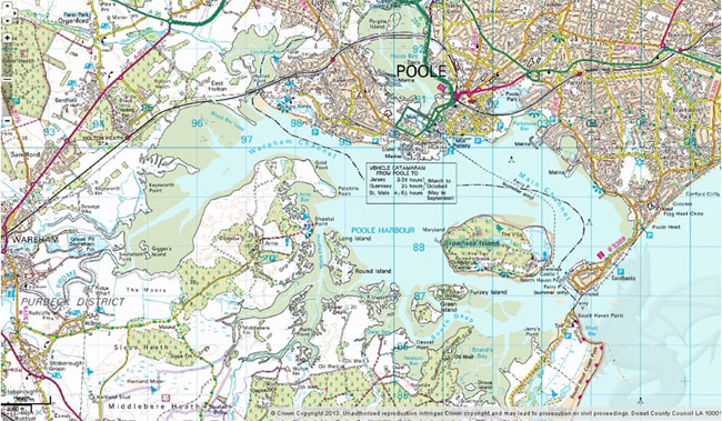 5 2 1 Poole Harbour Map