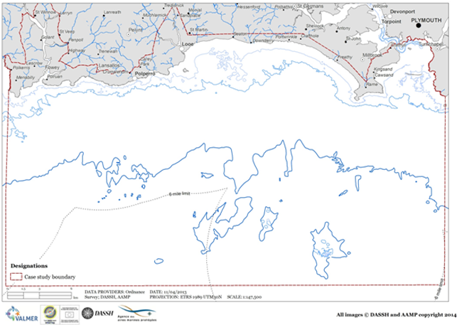 5 3 2 Map Plymouth to Fowey Boundaries
